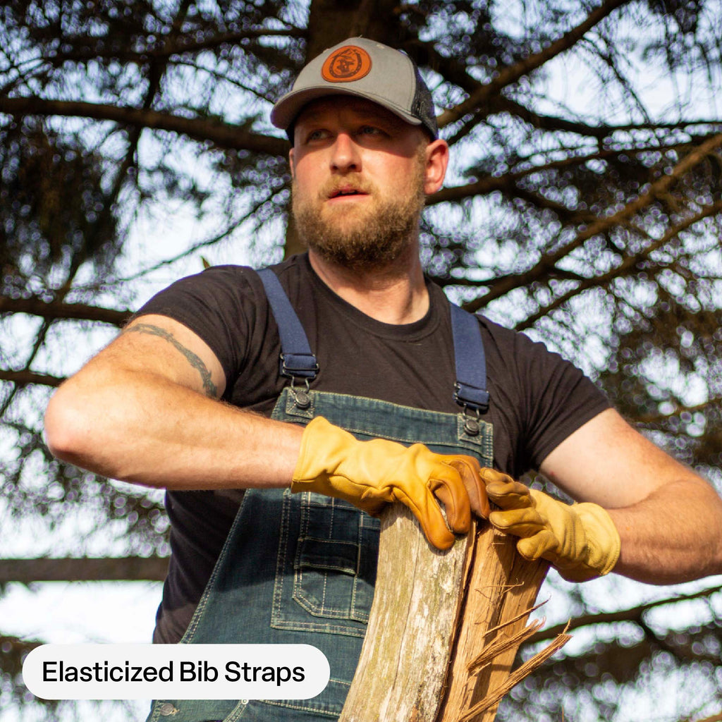 Unlined Washed Flex Denim Bib Overall