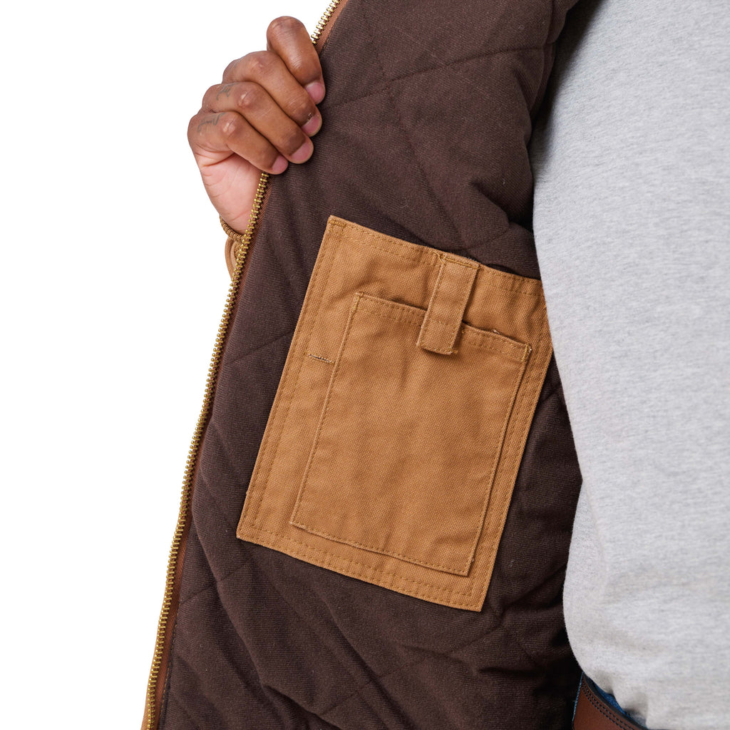 Washed Duck Hooded Work Jacket