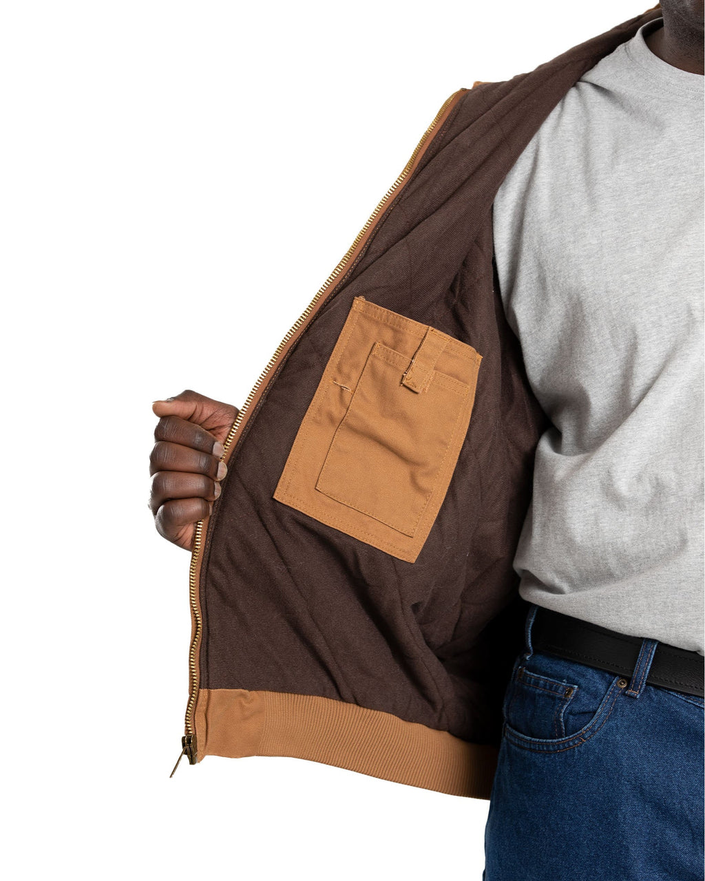 Washed Duck Hooded Work Jacket