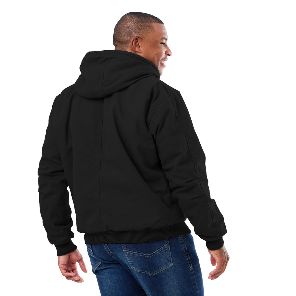 Washed Duck Hooded Work Jacket