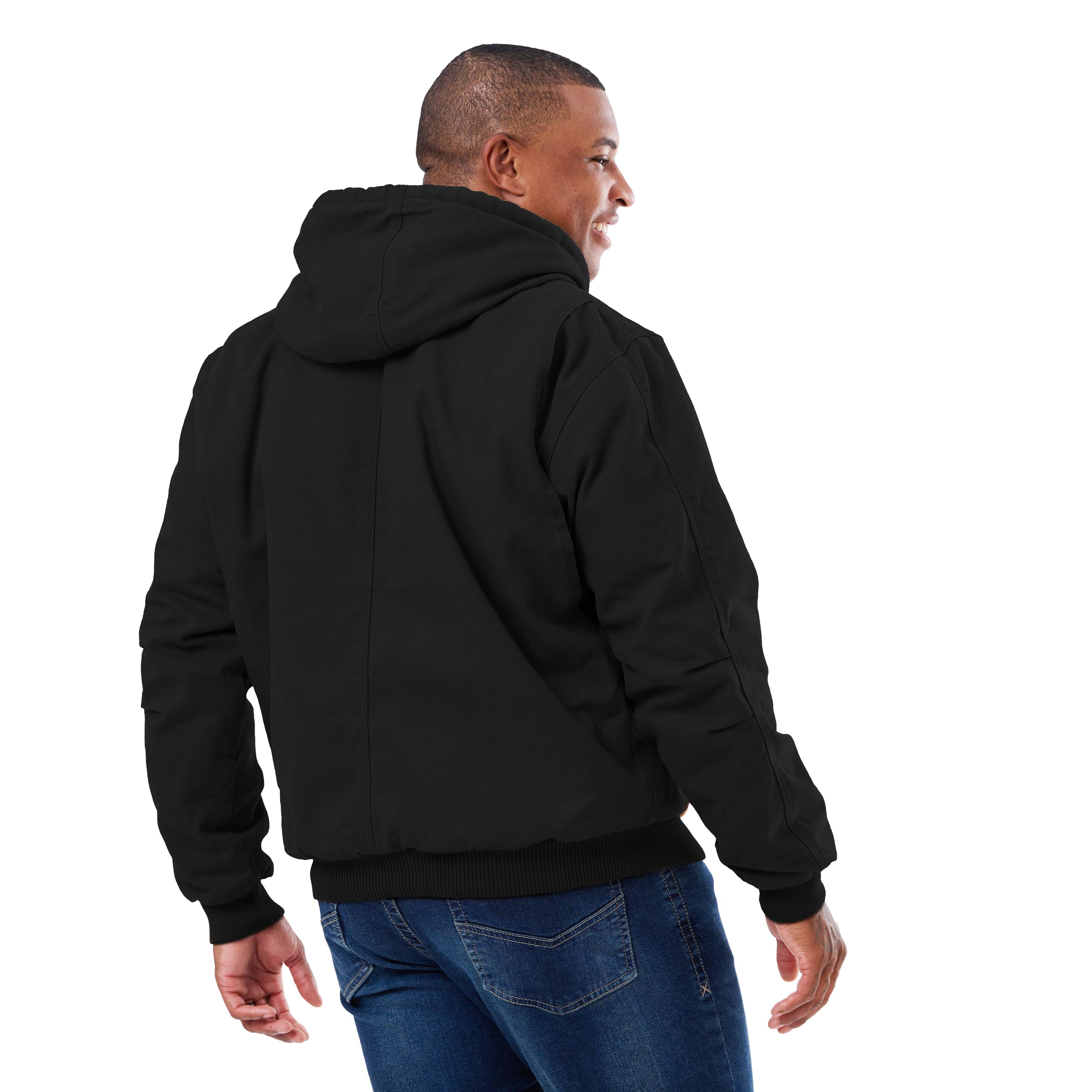 Washed Duck Hooded Work Jacket