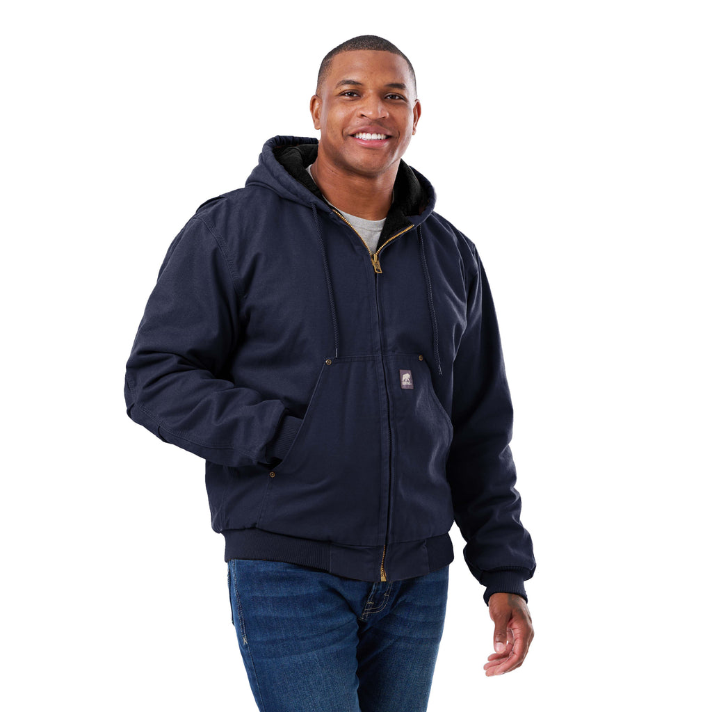 Washed Duck Hooded Work Jacket