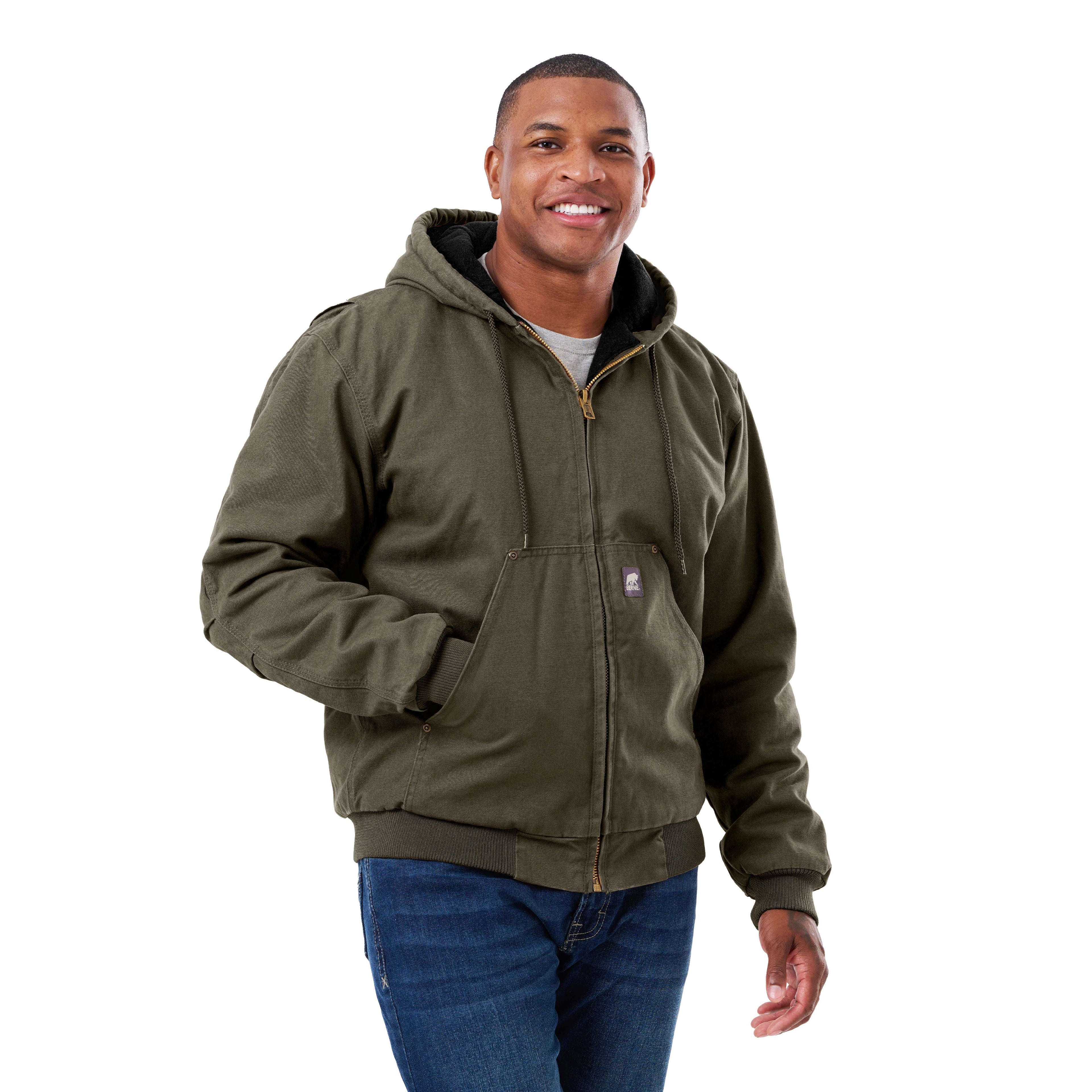 Washed Duck Hooded Work Jacket