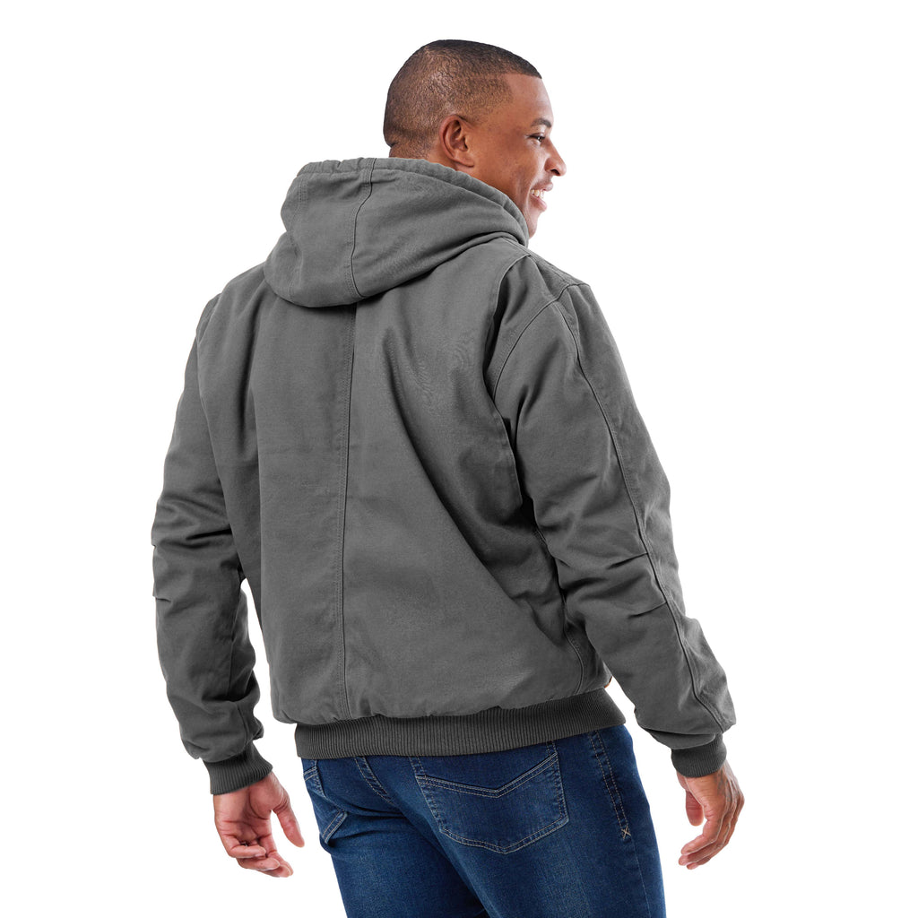 Washed Duck Hooded Work Jacket