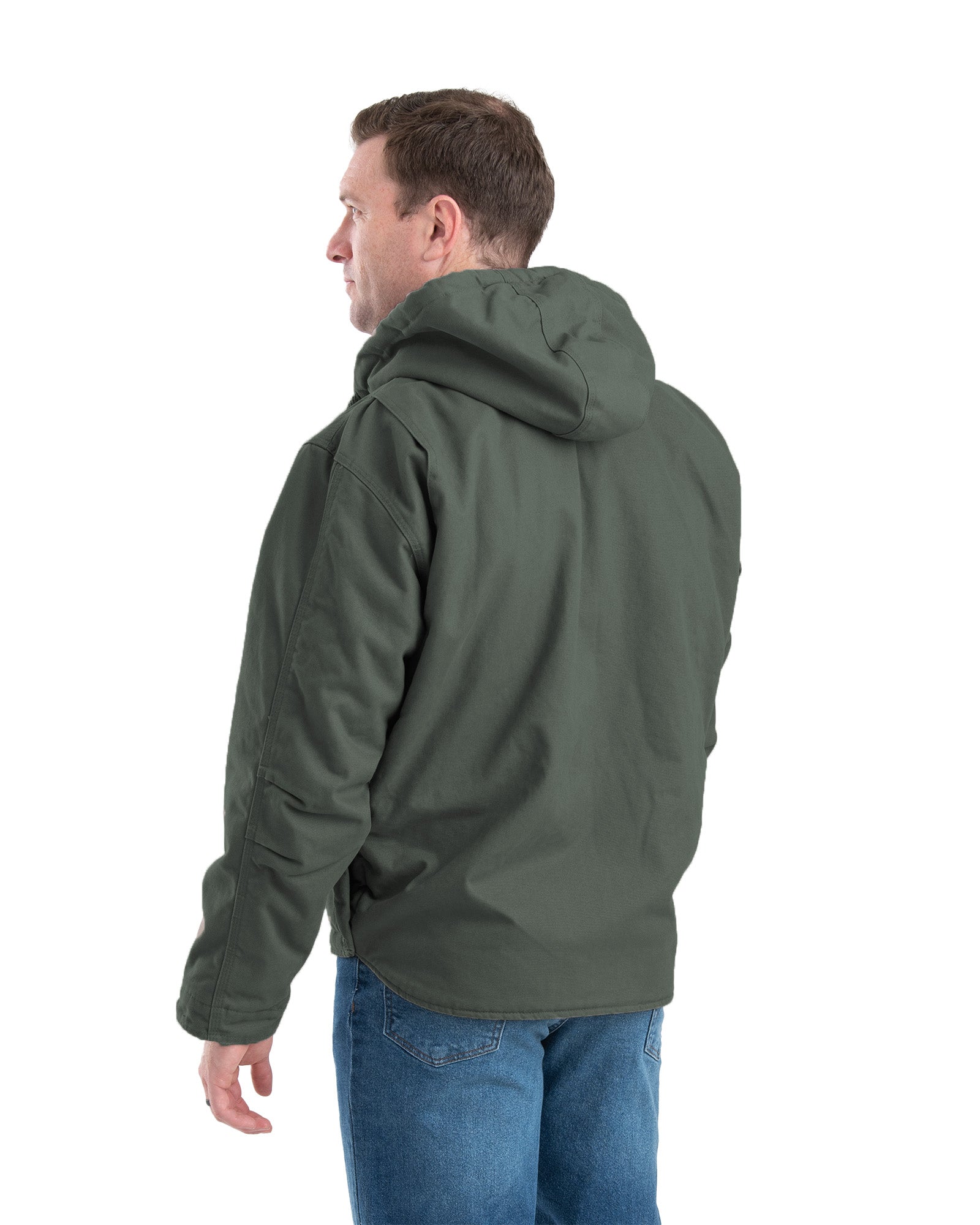 Washed Duck Hooded Work Coat