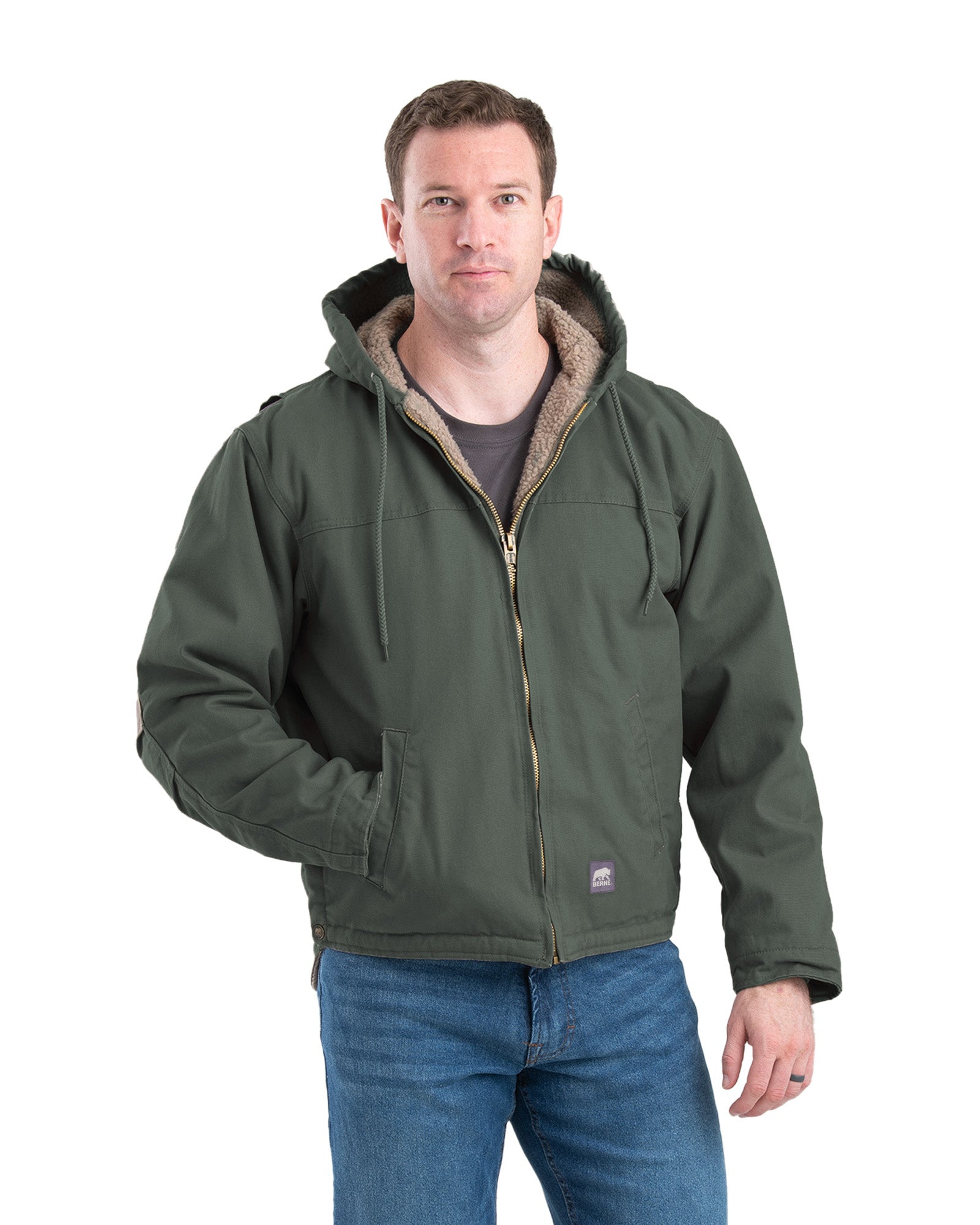 Washed Duck Hooded Work Coat