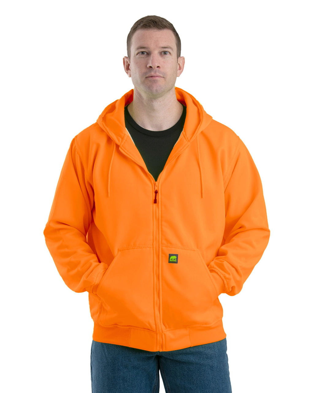 Hi Vis Thermal-Lined Hooded Sweatshirt