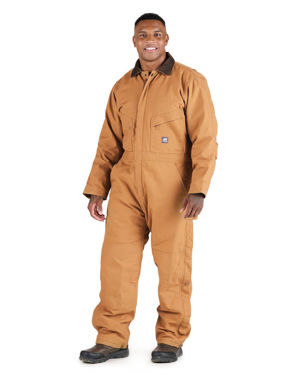 Front view of insulated duck coverall