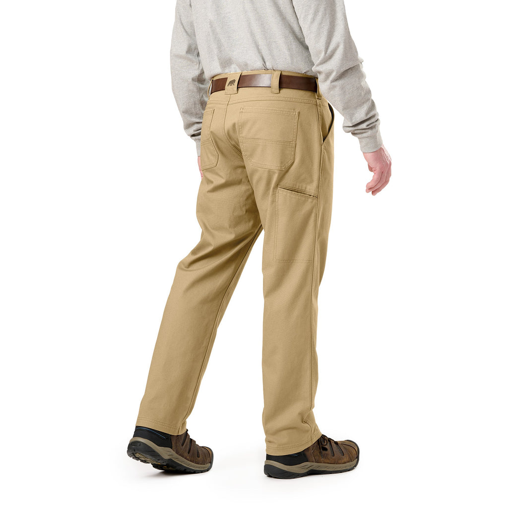Back view of regular fit duck work trousers