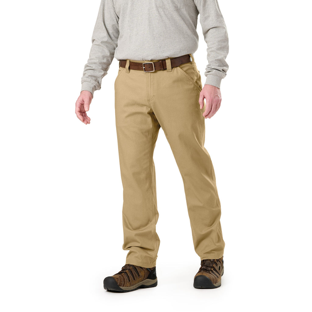 Front view of regular fit duck work trousers