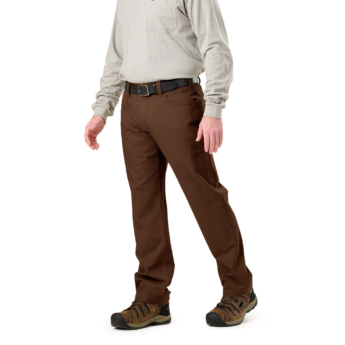 Front view of bark duck utility trousers