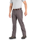 Front view of slate ripstop straight leg work trousers