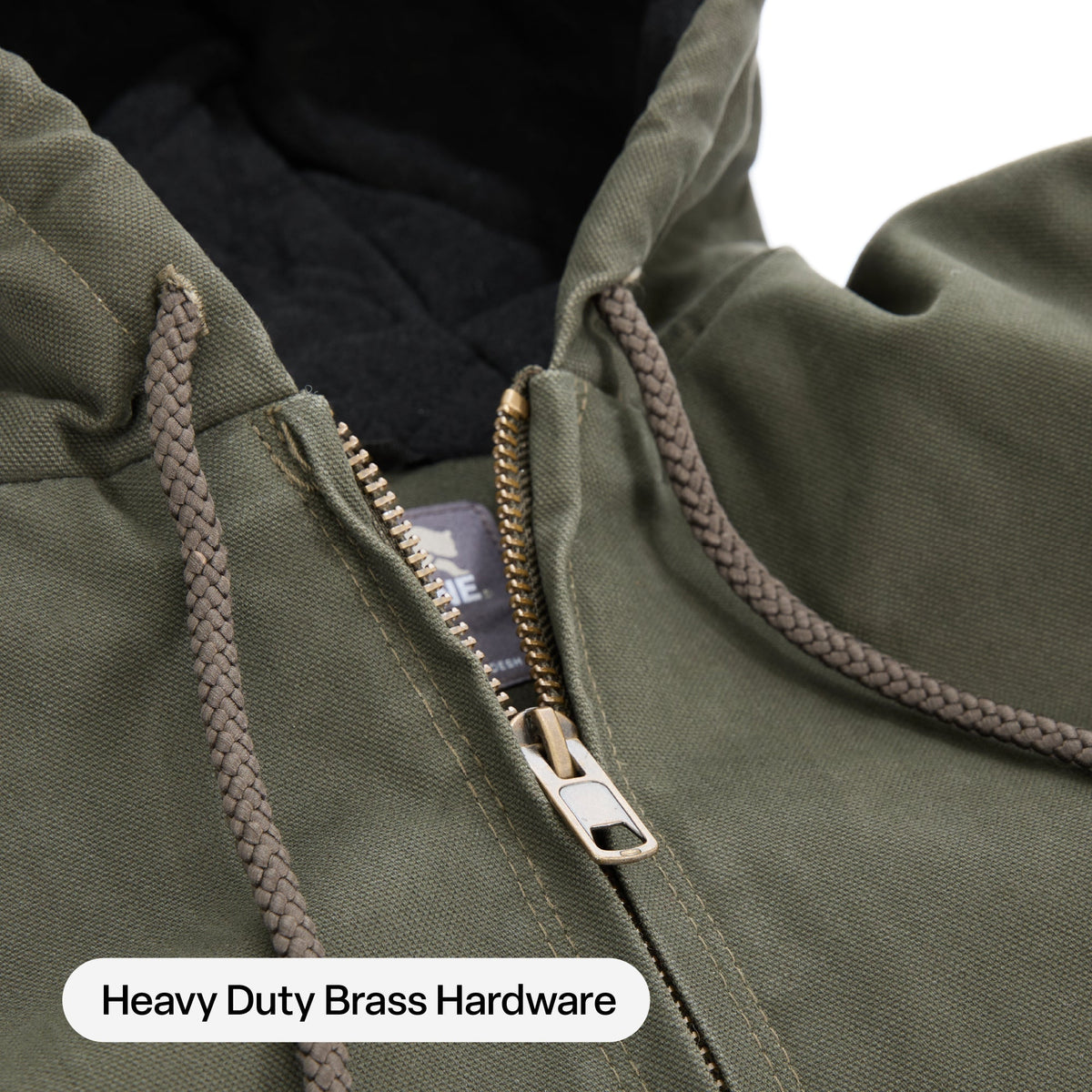 Washed Duck Hooded Work Jacket