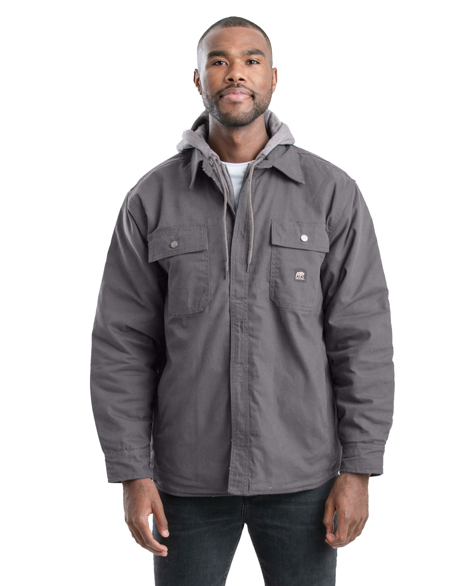 Duck Hooded Shirt Jacket