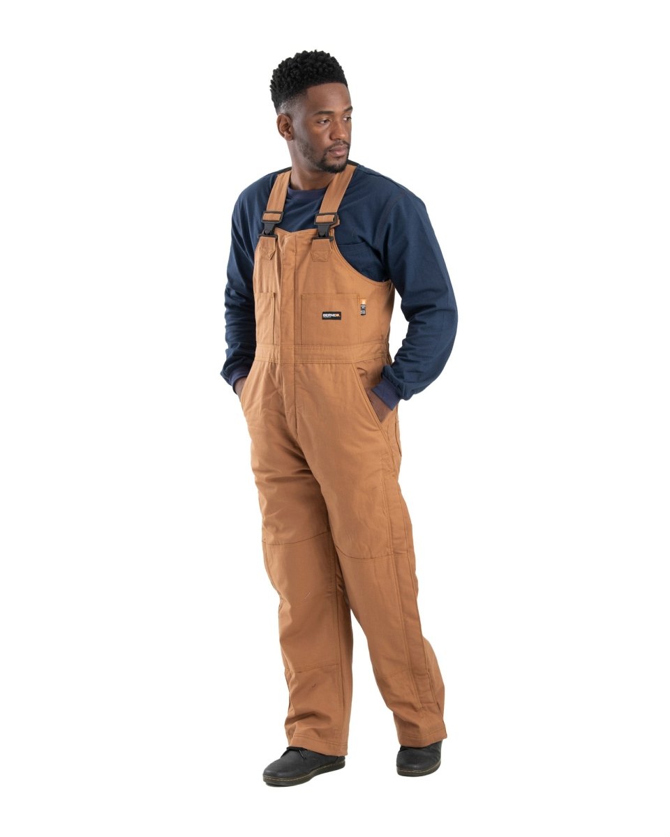 Product photo of flame resistant insulated duck bib overalls
