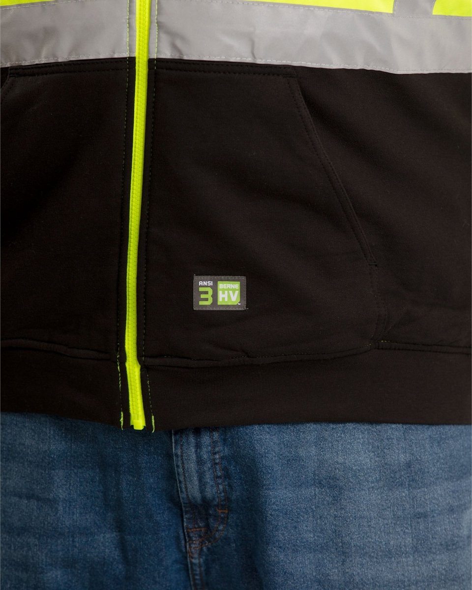 Hi Vis Class 3 Color Block Hooded Sweatshirt
